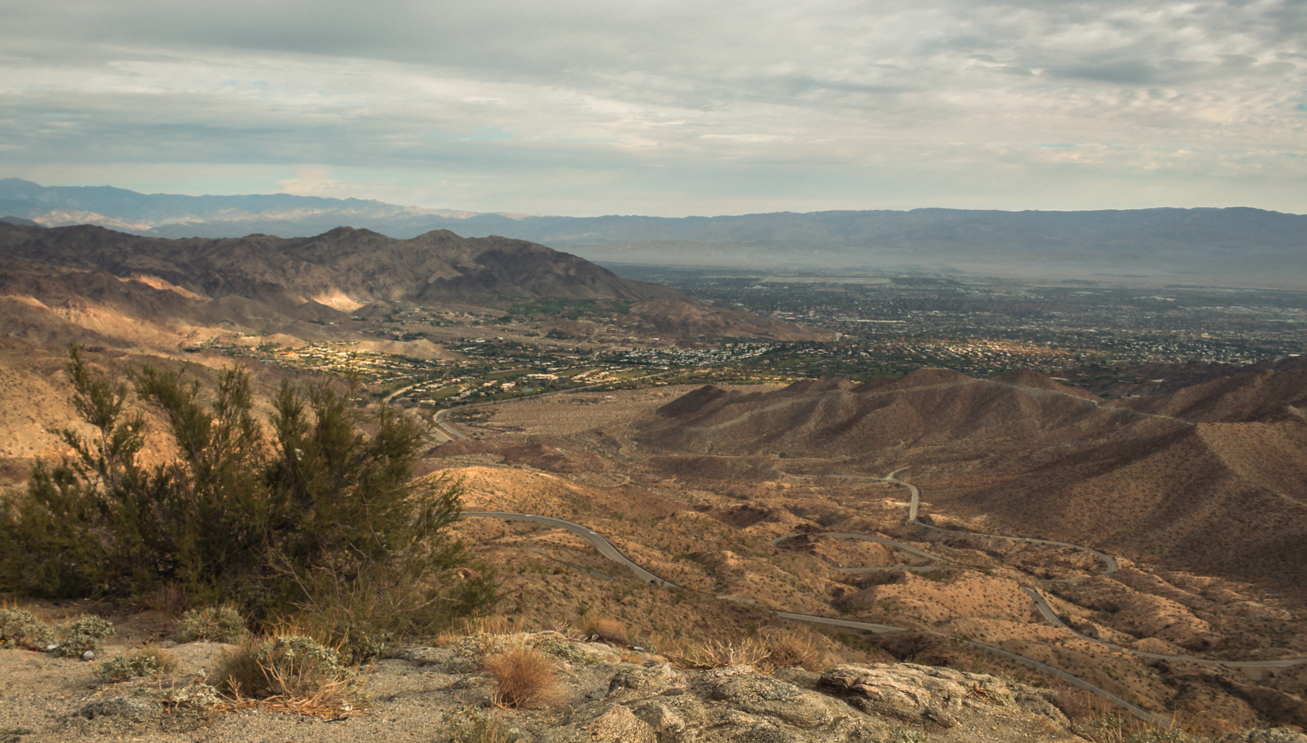 The Coachella Valley in California — the desert and oasis landscape across which Desert X has been staged since 2017.