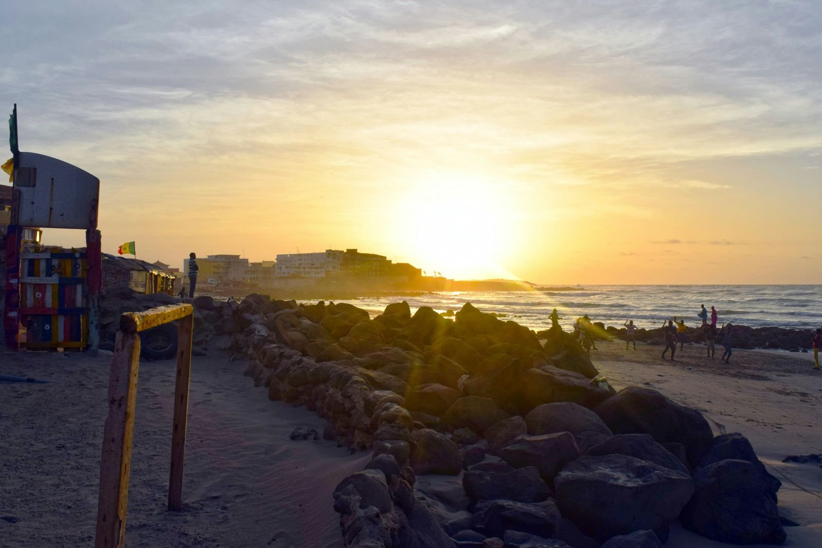 Sunset at the Plage du Virage, Dakar